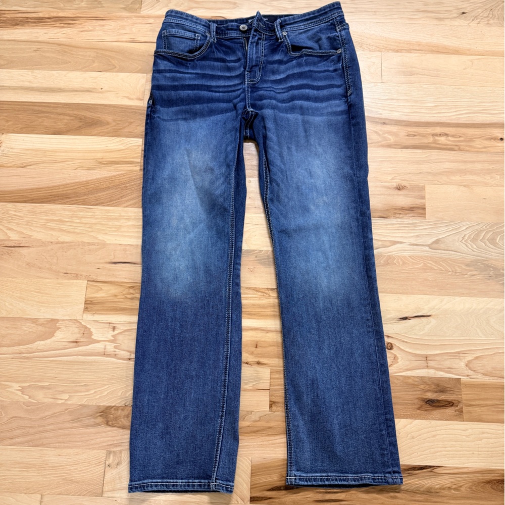 BKE Dark Blue Derek Denim Jeans 32x31.5